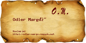 Odler Margó névjegykártya